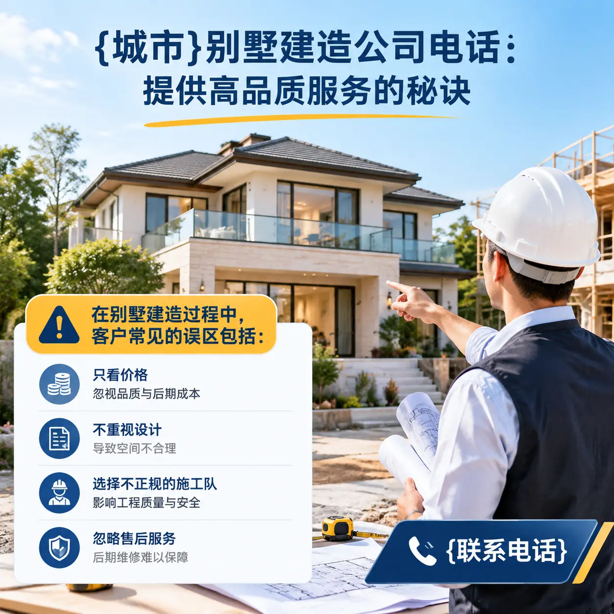 松桃别墅建造公司电话:提供高品质服务的秘诀