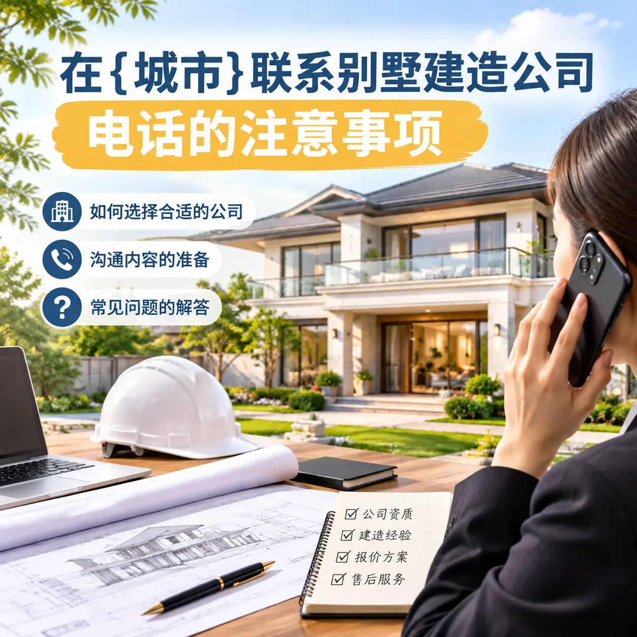 在松桃联系别墅建造公司电话的注意事项