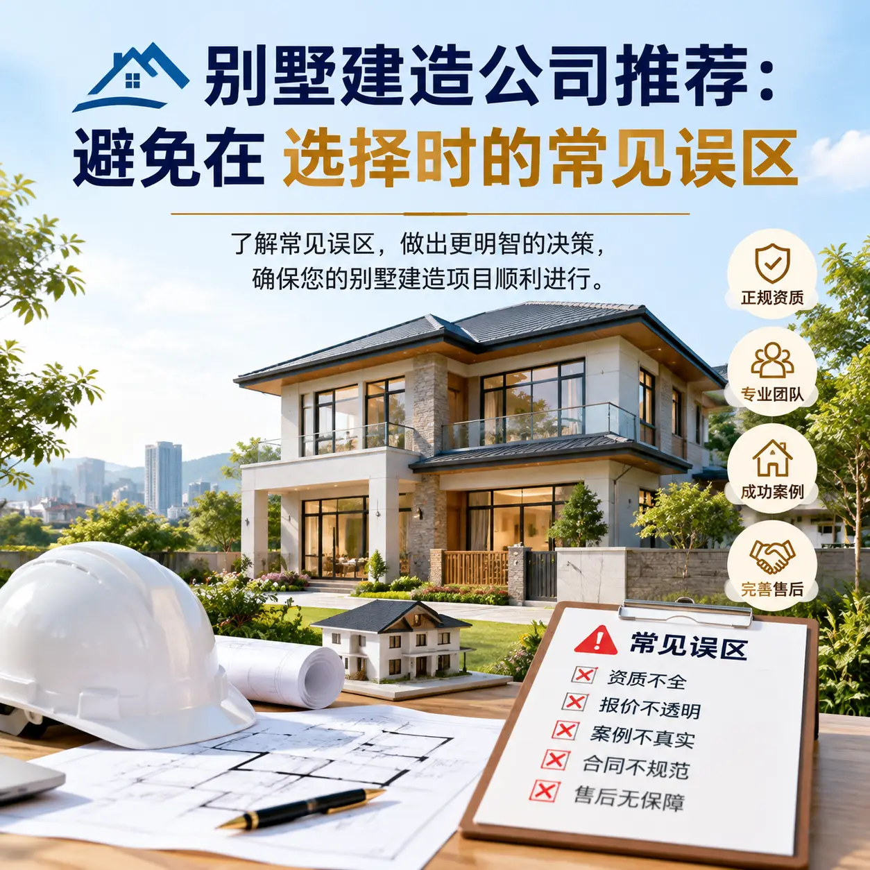 别墅建造公司推荐:避免在 松桃 选择时的常见误区