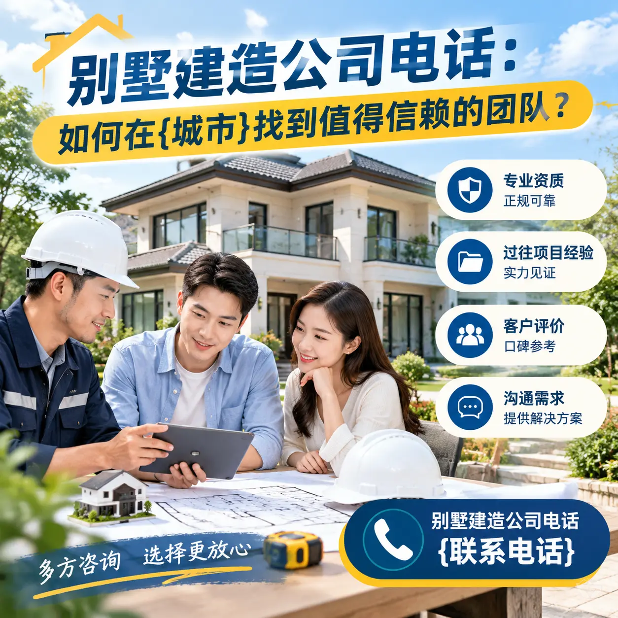 别墅建造公司电话:如何在松桃找到值得信赖的团队?