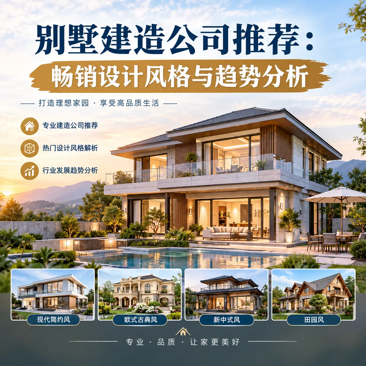 别墅建造公司推荐: 松桃 畅销设计风格与趋势分析