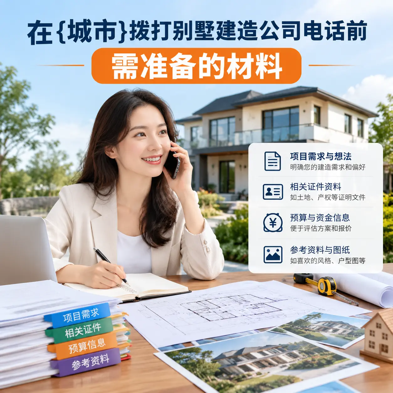 在松桃拨打别墅建造公司电话前需准备的材料
