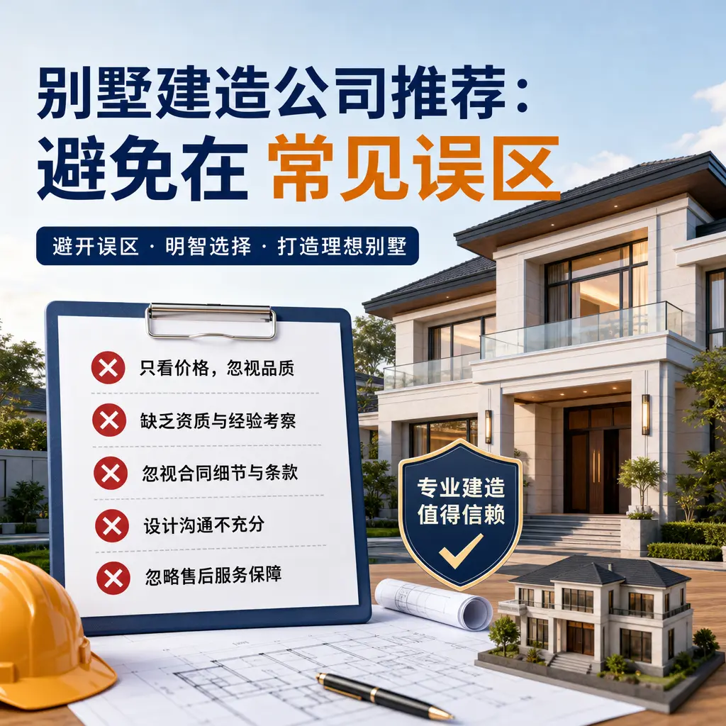 别墅建造公司推荐:避免在 松桃 的常见误区