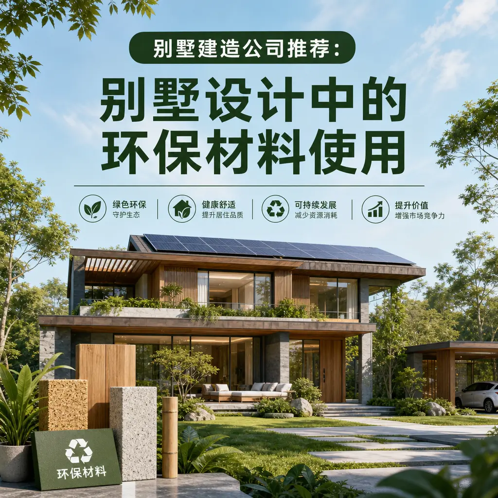 别墅建造公司推荐: 松桃 别墅设计中的环保材料使用