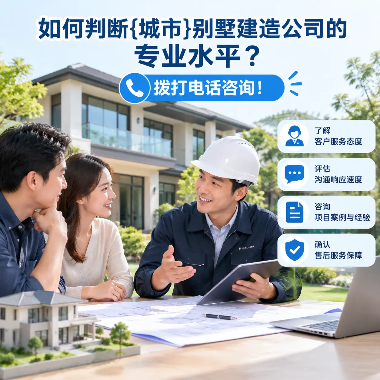 如何判断松桃别墅建造公司的专业水平?拨打电话咨询!